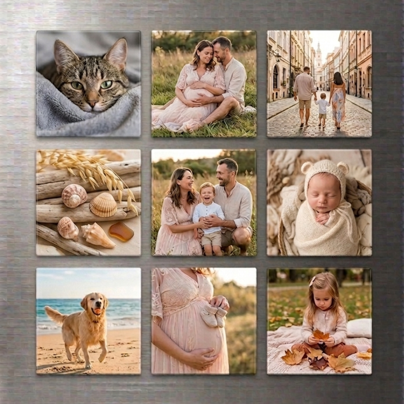Personalisierte Fotomagnete · 9er Set