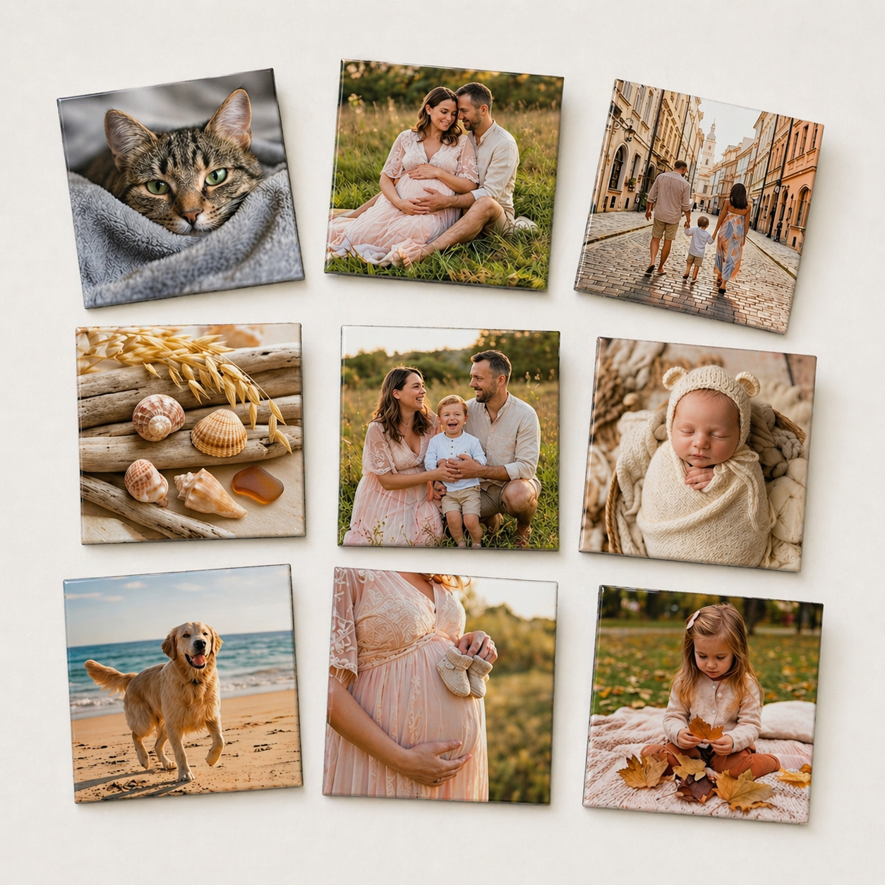 Personalisierte Fotomagnete · 9er Set