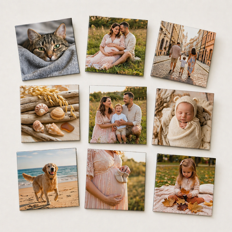 Personalisierte Fotomagnete · 9er Set