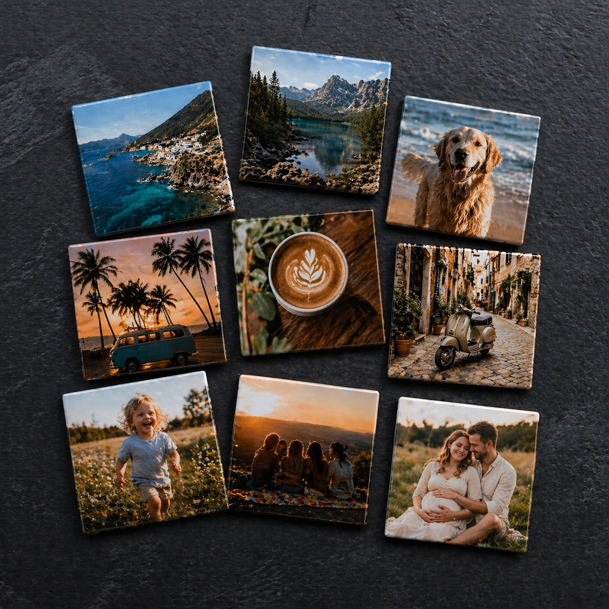 Personalisierte Fotomagnete · 9er Set